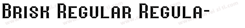 Brisk Regular Regula字体转换